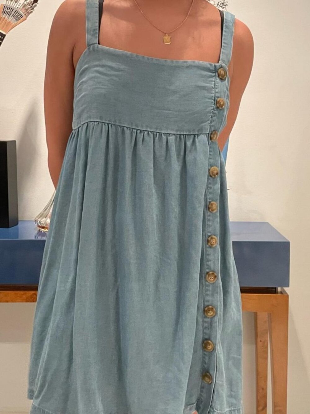 Urban Outfitters Women's Blue Mini Dress